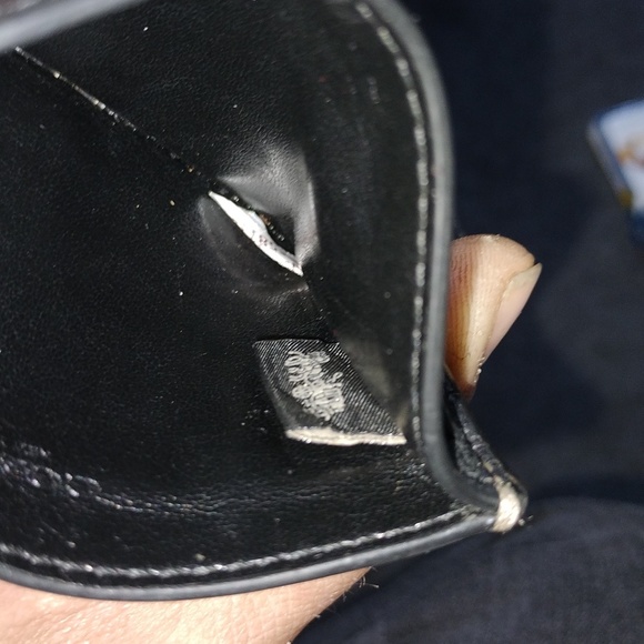 Coach Brown and black coated canvas card holder. - Picture 4 of 4